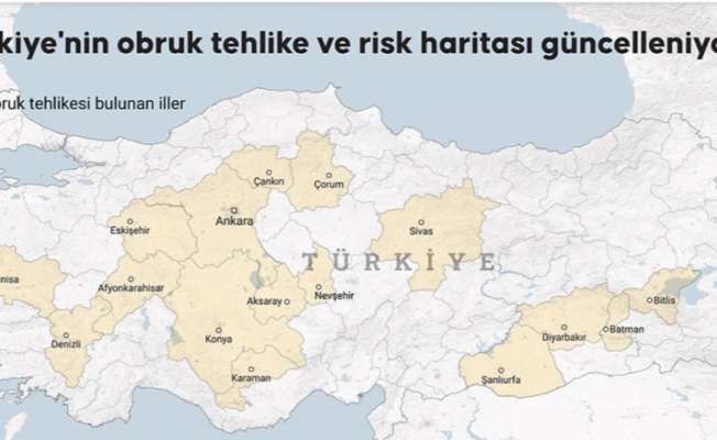 Türkiye'nin obruk haritası güncellendi, risk altındaki iller belli oldu